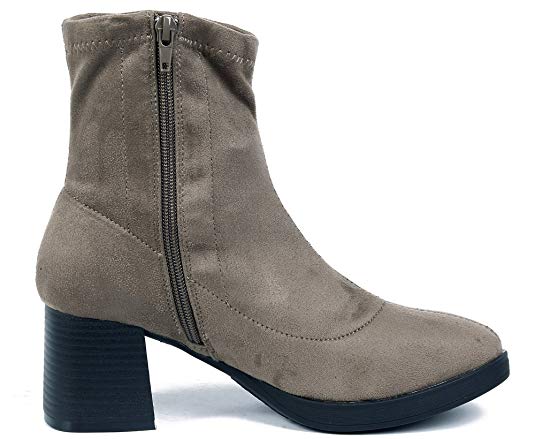 botas sin cordones-mujer piel